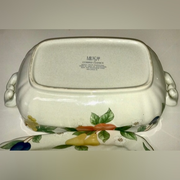 Vintage Discontinued MIKASA Country Classics FRUIT PANORAMA Lidded Tureen - Picture 5 of 10